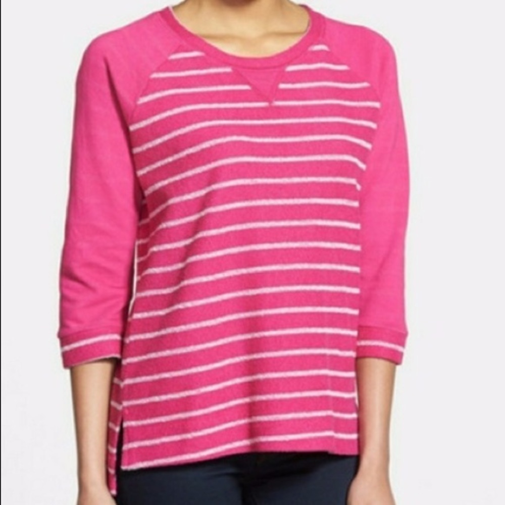 NYDJ Women's Stripe Terry Sweatshirt NWT